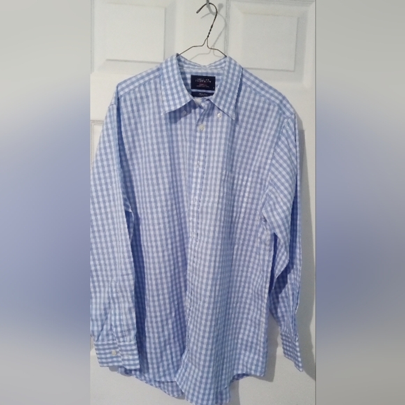 Men's Blue Checkered Shirt - Picture 1 of 3